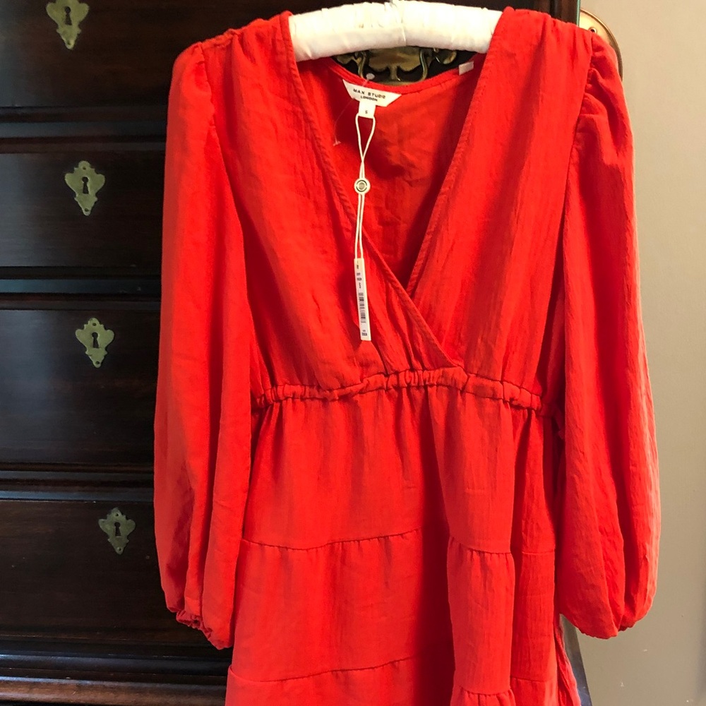 Max Studio Red Mini Dress - Picture 1 of 4